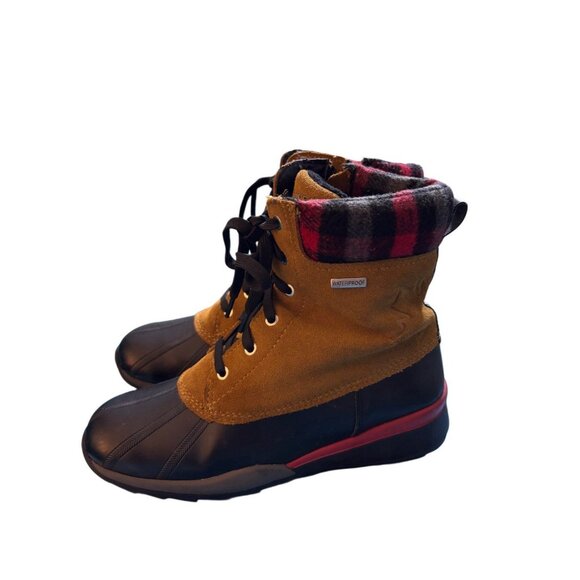 Cougar Totem Women’s Brown Waterproof Duck Boots Oak Leather Rubber Size 7M - Picture 2 of 8